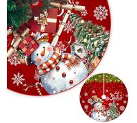 Jupe De Sapin De Noël 120cm, Tapis De Sapin De Noël, Couverture Ronde pour Sapin De Noël, Tapis Sapin Noël Décoration De Noël, Décoration De Sapin De Noël
