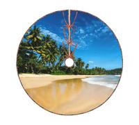 Jupe de sapin de Noël avec cravates, motif vague de ciel transparent, jupe traditionnelle pour décoration de vacances