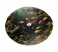 Jupe de sapin de Noël avec imprimé bassin à poissons en mer profonde - Décoration de Noël pour les fêtes de Noël et du Nouvel An - 91,4 cm