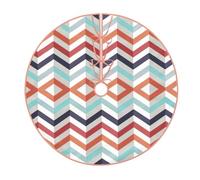 Jupe de sapin de Noël avec lignes en zigzag, décorations de vacances amusantes pour Noël, Halloween, Nouvel An, décorations de fête