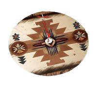 Jupe de sapin de Noël avec motifs amérindiens imprimés - Décoration de fête de Noël et du Nouvel An - 121,9 cm