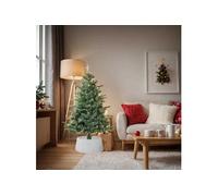 Jupe de sapin de Noël blanc Ø56x23 cm plastique