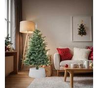 vidaXL Jupe de sapin de Noël Ø56x23 cm Plastique Blanc