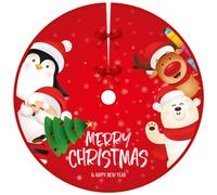 Jupe de Sapin de Noël Circulaire - Cache Pied Arbre de Noël 90 cm - Couverture Base et Accessoires de Décoration pour Festivals d'Hiver et Nouvel An