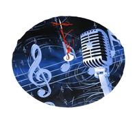 Jupe de sapin de Noël de 91 cm avec microphone avec notes de musique imprimées - Jupe de sapin de Noël parfaite pour les décorations de fête de Noël