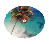 Jupe de sapin de Noël des îles des Caraïbes 91,4 cm, 76,2 cm, 91,4 cm, 121,9 cm, jupe décorative douce et moelleuse pour sapin de Noël, cache le support et peut contenir des cadeaux