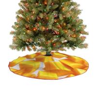 Jupe de sapin de Noël en morceaux de mangues - 90 cm - Jupe de sapin de Noël ronde - Jupe de sapin de Noël - Décoration de fête de Noël