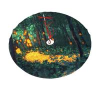 Jupe de sapin de Noël en peluche imprimée forêt de pixels de 76,2 cm, décoration festive, améliore l'atmosphère de fête de Noël et du Nouvel An