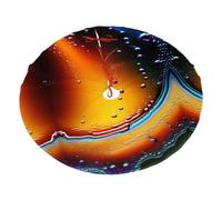 Jupe de sapin de Noël en polyester imprimé sans couture avec texture d'eau et d'huile - 121,9 cm - Décoration de sapin de Noël doux