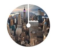 Jupe de sapin de Noël imprimée New York Fashion City - Décoration d'intérieur