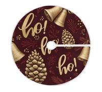 Jupe De Sapin De Noël Noisettes Gold Gingle Bells Christmas Tree Skirt S