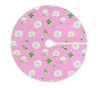 Jupe De Sapin De Noël Roses Blanches Christmas Tree Skirt M