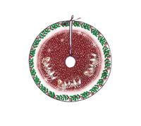 Jupe de Sapin de Noël Rouge Tapis de Sapin Christmas Tree Skirt
