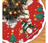 Jupe De Sapin De NoëL,Tapis De Sapin De Noel 90cm,Cache Pied Sapins De Noel,Jupe Sapin De Noel pour DéCorations De Vacances De FêTe(10)