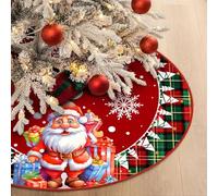 Jupe De Sapin De NoëL,Tapis De Sapin De Noel 90cm,Cache Pied Sapins De Noel,Jupe Sapin De Noel pour DéCorations De Vacances De FêTe(01)