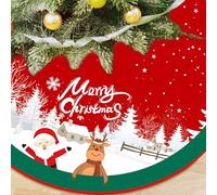 Jupe De Sapin De NoëL,Tapis De Sapin De Noel 90cm,Cache Pied Sapins De Noel,Jupe Sapin De Noel pour DéCorations De Vacances De FêTe(04)