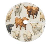 Jupe De Sapin De Noël Vaches des Highlands Christmas Tree Skirt M