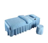 Jupe De Table De Massage Jupe de couvre-lit Table massage, housse, avec trou for le visage, drapé lit 1 drap simple (avec taie d'oreiller)(Color 5,190x80cm Bedspread)