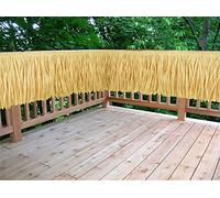 Jupe de table hawaïenne à franges en raphia pour fête d'anniversaire tropicale, bar, tente, jupe de chaise, jupe de terrasse, guirlande de remise de diplôme, décorations de plage d'été