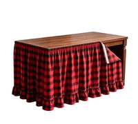Jupe De Table pour Bureau D'Enseignant 1,83 m Vichy Mise en Place Rapide