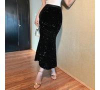 Jupe décorée de paillettes pour femmes, retour à l'école, fête, luxe d'automne et d'hiver, nouvelles jupes pour femmes, carnaval du Nouvel An L,M,S,XLUnicolore,Tout ImpriméPolyester
