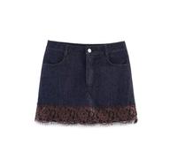 Jupe D'Été En Patchwork De Jean Jupe d'été décontractée vintage for femmes