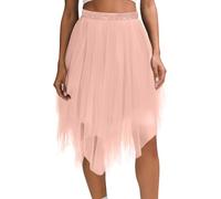 Jupe Doree Femme Sequin Tulle Princesse 80 Annee Deguisement Adulte Soirée Pirate Soiree Annees Jupe Femme Mi Longue Paillettes Danse Malefique Costume Paillette Compatible Avec RéveillonXXL