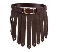 Jupe en Cuir, Costume d'halloween Jupe Médiévale, Gladiateur Romain Vintage en Cuir PU, Jupe Romaine PU Cuir Déguisement De Gladiateur Romain Jupe Gothique pour Hommes Femmes Cosplay