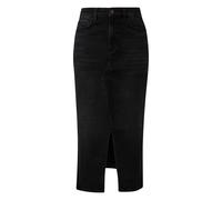 Jupe en jean ajustÃ©e cinq poches taille haute femme QS Noir 40