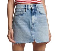 Jupe en jean Bleu Clair Femme Superdry Mini Skirt 28