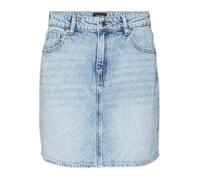 Vero Moda Jupe en denim Tessa, mini, taille haute, boutonnée, poches, Bleu Taille S Femme