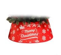 Jupe en tissu non tissé qui s'adapte autour de la base des arbres de Noël pour fournir un look propre et poli pour la décoration de vacances (style de Noël 3)