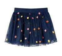 Jupe En Tulle À Pois Pour Enfants Bleu Marine 140