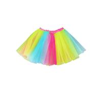 Jupe en Tulle Arc-en-Ciel 1 Pièce, Tutu Doux Et Moelleux, Vêtements De Fête Néon pour Filles, Vêtements pour Enfants des Années 80, Tutu De Danse à Bande élastique