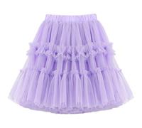Jupe en Tulle Fille de Ballet de Danse Tutu de Princesse Jupe Moelleux Doux Tulle Ballet Fête d'anniversaire Jupon Party Robe de Filles Princesses Ballet Tutu Jupes 2-10 ans Pas Cher