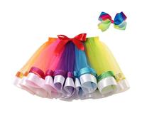 Jupe en Tulle Fille Tutu Jupes Fille à Deux Couches Mignonne pour Performance d'animal et Carnaval Costumes de fête