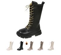 Jupe en tulle pour femme avec paillettes - Bottes hautes et basses - En cuir - Avec fermeture éclair latérale et lacets - Bottines élégantes, Noir 1, 30 EU