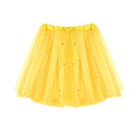 Jupe en tulle pour femme - Jupe en tulle - Paillettes - Mini jupe de carnaval - Jupe légère - Jupe de carnaval - Robe en tulle classique - Jupe de scène - Tutu de ballet rétro - Jupe plissée - Costume