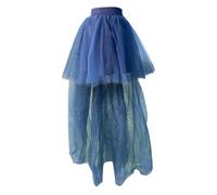 Jupe en tulle pour femme - Jupe longue en tulle - Costume de carnaval - Longueur genou - Rockabily - Taille haute - Élastique - Ligne A - Maille - Swing - Rockabilly - Jupe maxi - Crinoline - Robe de