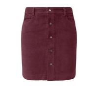 Jupe en velours extensible cÃŽtelÃ© Ã boutonnage femme QS Rouge 44