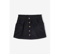VERTBAUDET Jupe en Velours Poches Coeur Fille Anthracite 5A