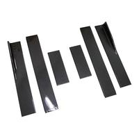 Jupe Extensions Kit D'extension Jupe Latérale Universel Aileron Séparateur Bas Caisse Pour BMW E60 E61 Série 5 2004-2010 Style 78,7" 86,6" Latérale Becquet(86.6 Black)