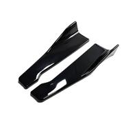 Jupe Extensions Paire Jupes Latérales Voiture 48 Cm Bande chocs Arrière Diffuseur Spoiler Protection Contre Les Rayures Ailettes Pour VW Polo Pour Golf Mk5 Mk6 Mk7 Latérale Becquet(Glossy Black)