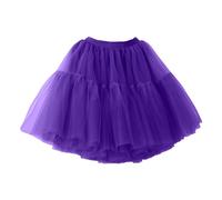 Jupe Femme Ballet Danse Tutu Jupe Vintage de 50 Cocktail Swing Princesse Jupe Tutu à Empiècements en Résille pour Femme Jupe Ballet Jupe Femme Princesse Courte Élégante Formelle Jupes