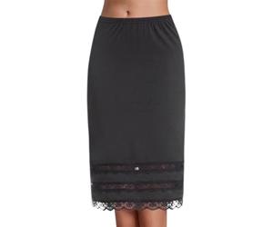 Jupe Femme Ete Mi Longue-Jupe Short Femme Chic Et Elegant Fond De Robe Invisible Jupon Sous Chair Longue Coton Mariée Doublure Dentelle Lingerie Court Jupes Tulle Fonds Long Ete Mariage Droite,XXL