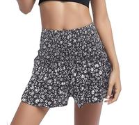 Jupe Femme Grande Taille - Jupe Plissée Femme Imprimée à Volants en Dentelle Mode Élégante et pour Occasions Spéciales