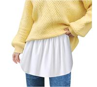 Jupe Femme Hiver - Ensemble Deux Pièces Unisexe avec Chemise Ajustable et Jupe Fluide à Superposition Fausse Ourlet pour Style Décontracté Élégant 2pièces