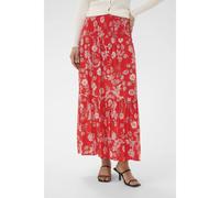 Kaffe Jupe 'KAMaxi' rouge / noir / blanc, Taille 42-44