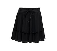Jupe femme ONLY LICENCE Ibiza Life - A-line, taille élastique et ceinture, noir XS XS