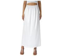 Jupe Femme Sexy - Femmes Demi-Slip Doux Satin Demi-Slip Dentelle Longue Jupon Demi-Slip pour sous Les Robes